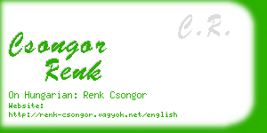 csongor renk business card